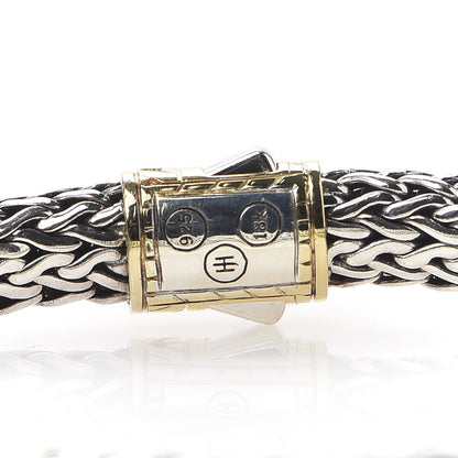 John Hardy Sterling Silver 18K Yellow Gold 6.5mm Naga Station Bracelet 4 of 5