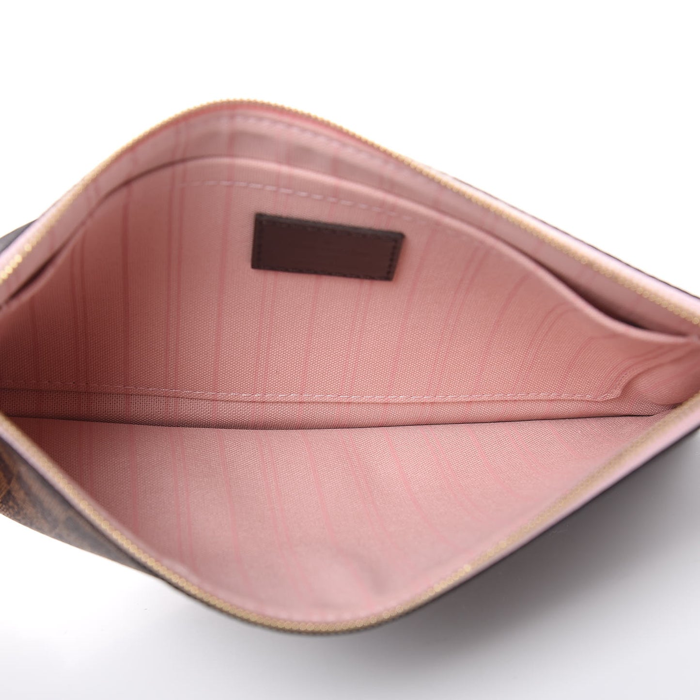 Damier Ebene Neverfull MM GM Pochette Rose Ballerine