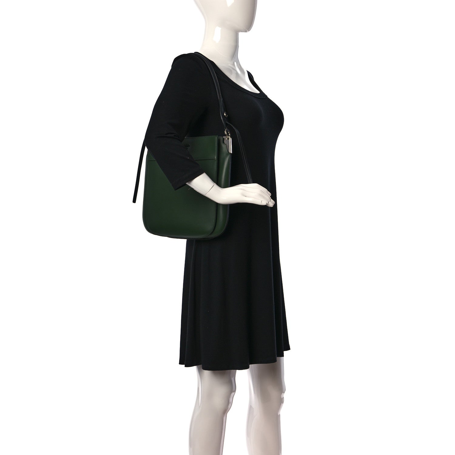 Prada City Calfskin Small Margit Bag Foresta Black 2 of 8