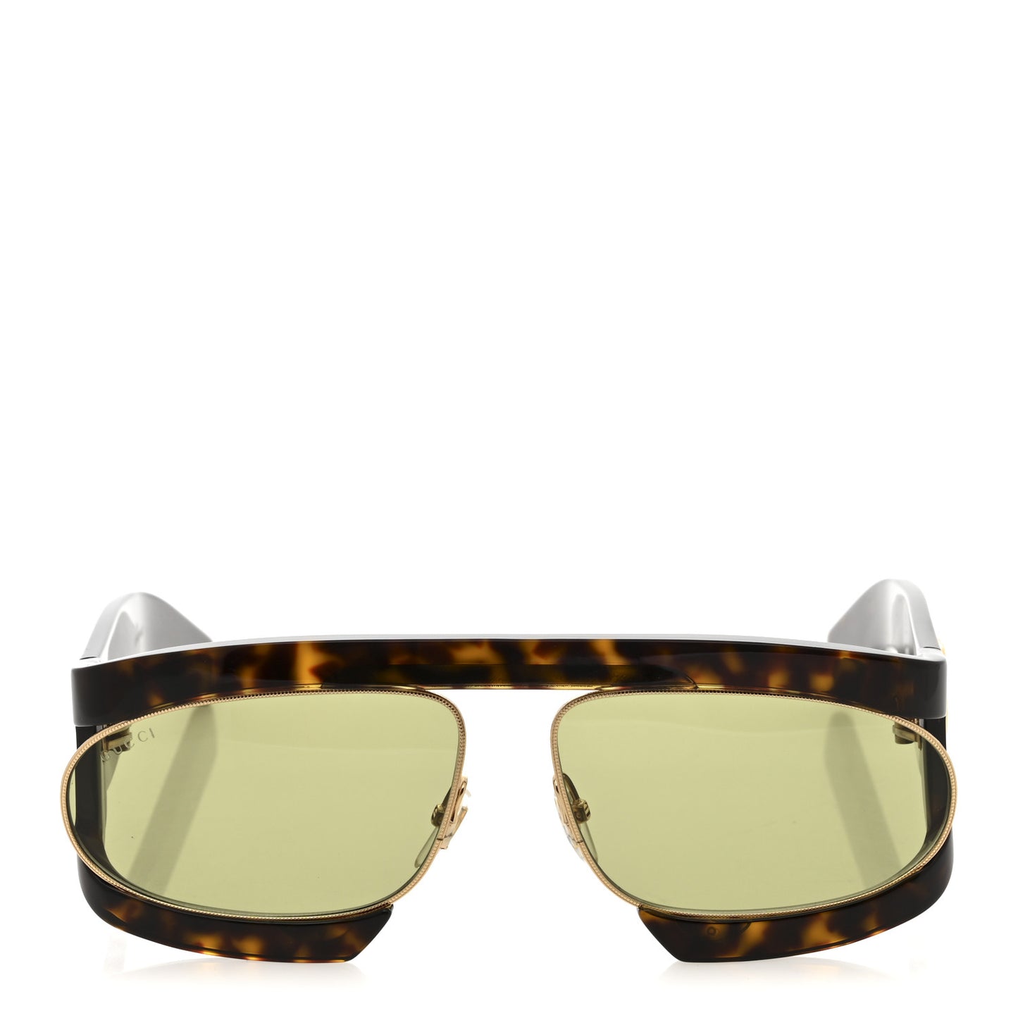 Oval Sunglasses GG0233S Tortoiseshell Gold