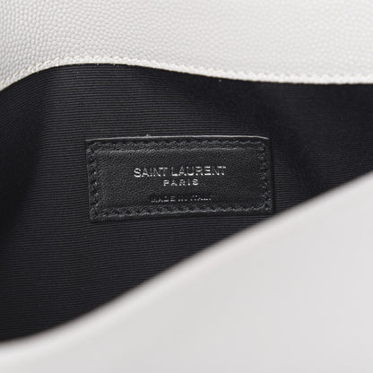 Saint Laurent Grain De Poudre Uptown Pouch Granite 5 of 7