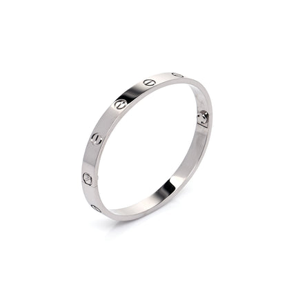 Cartier 18K White Gold LOVE Bracelet 17 4 of 8