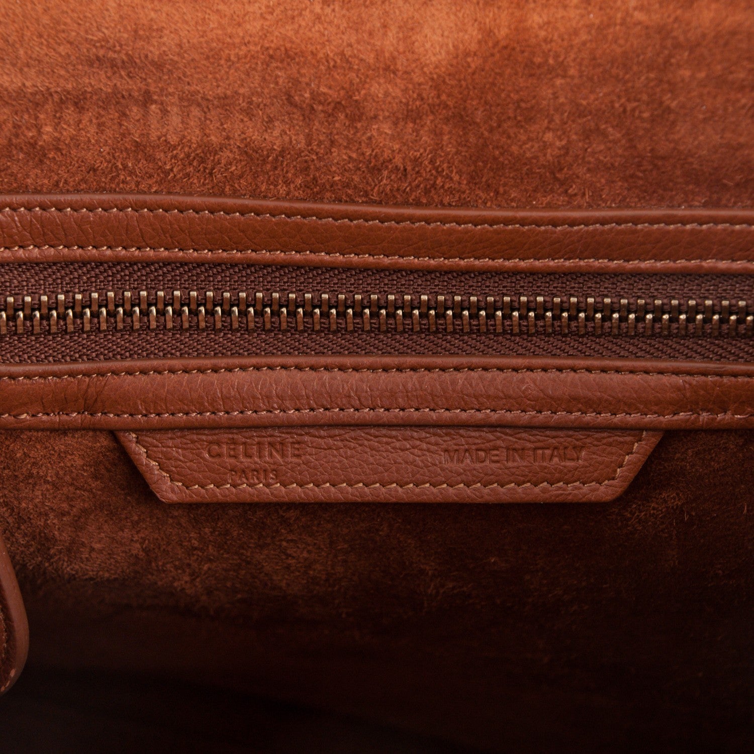 Celine Baby Calfskin Micro Luggage Caramel 6 of 6