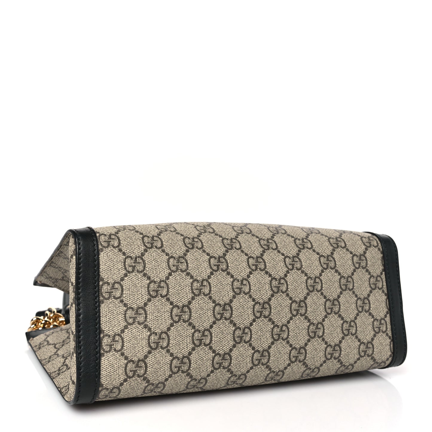 GG Supreme Monogram Small Padlock Tote Black