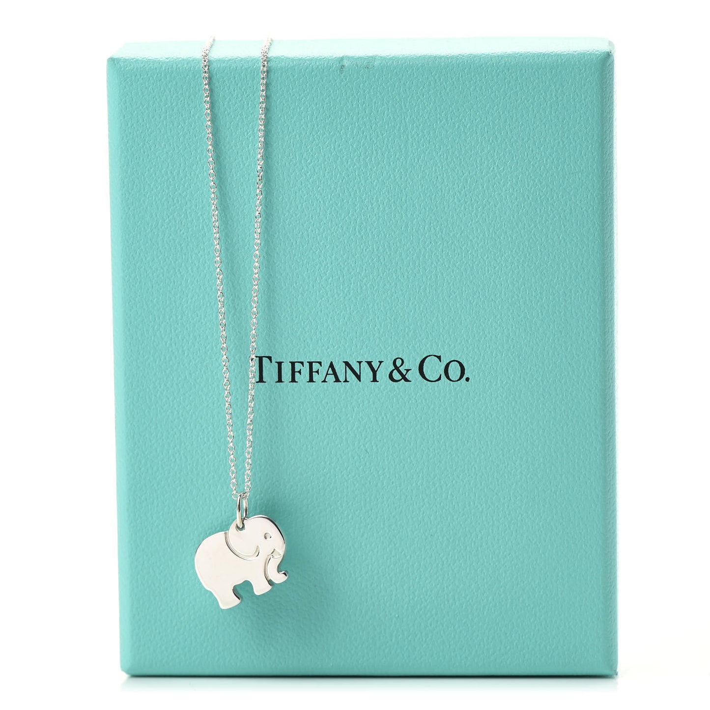 Sterling Silver Elephant Never Forgets Pendant Necklace