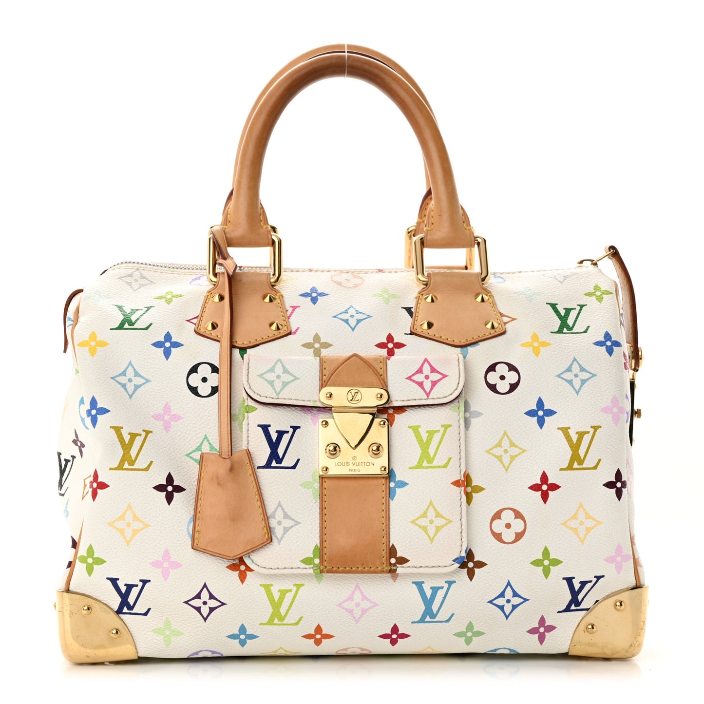 Monogram Multicolor Speedy 30 White