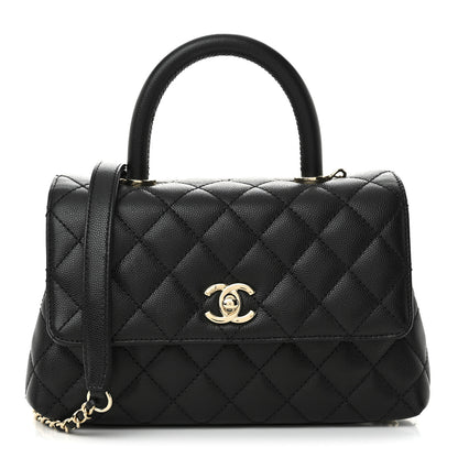 Chanel Caviar Quilted Mini Coco Handle Flap Black 1 of 10