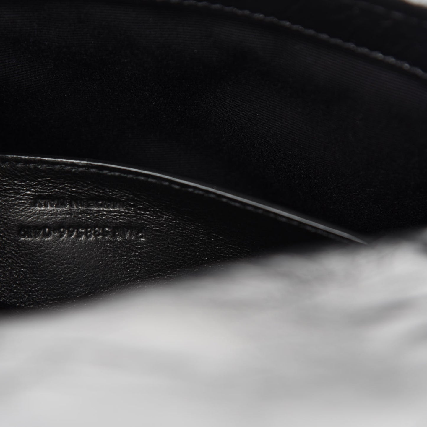 Crinkled Calfskin Matelasse Monogram Baby Niki Chain Satchel Black
