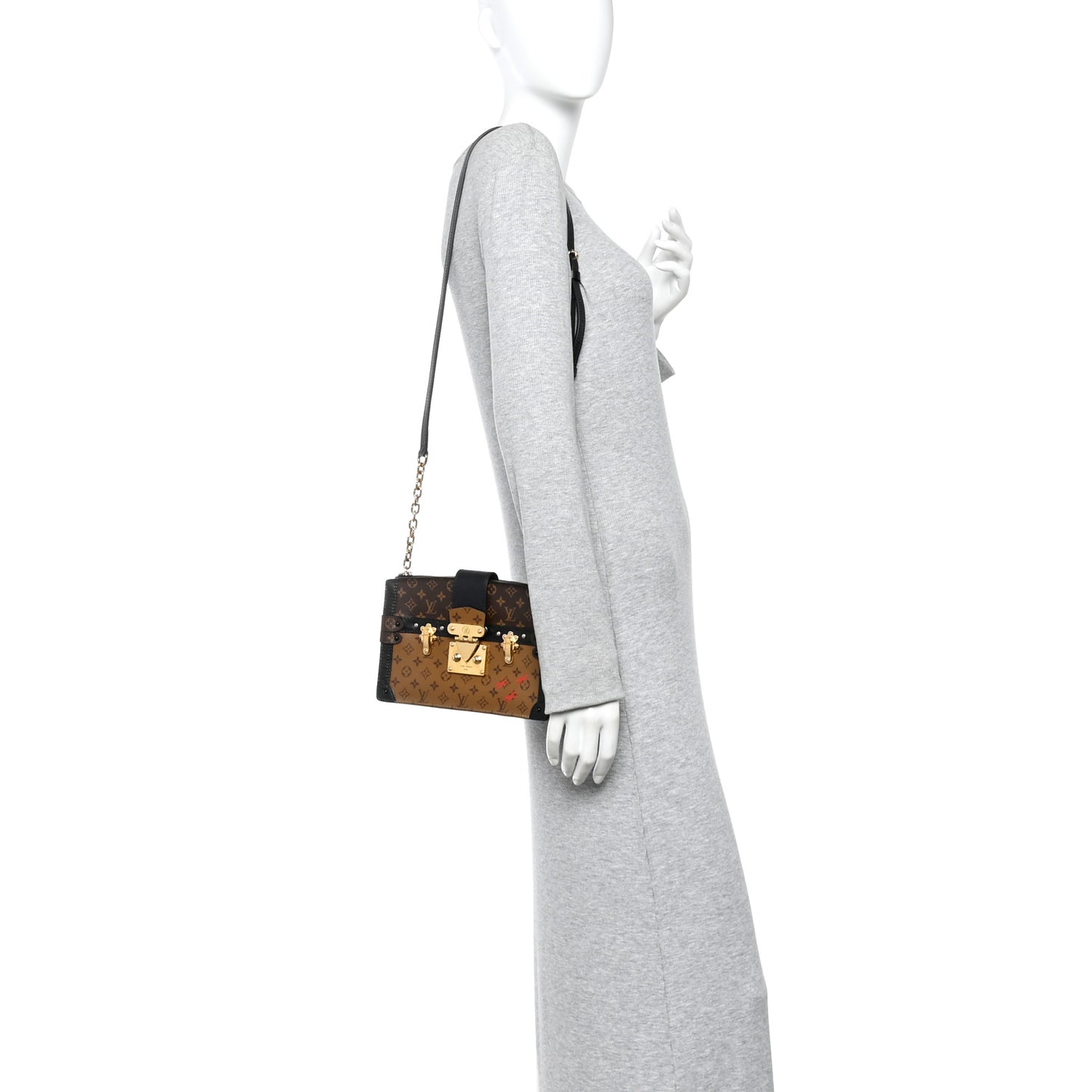 Reverse Monogram Trunk Clutch
