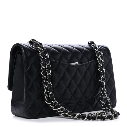 Chanel Lambskin Quilted Medium Double Flap Black 2 of 6