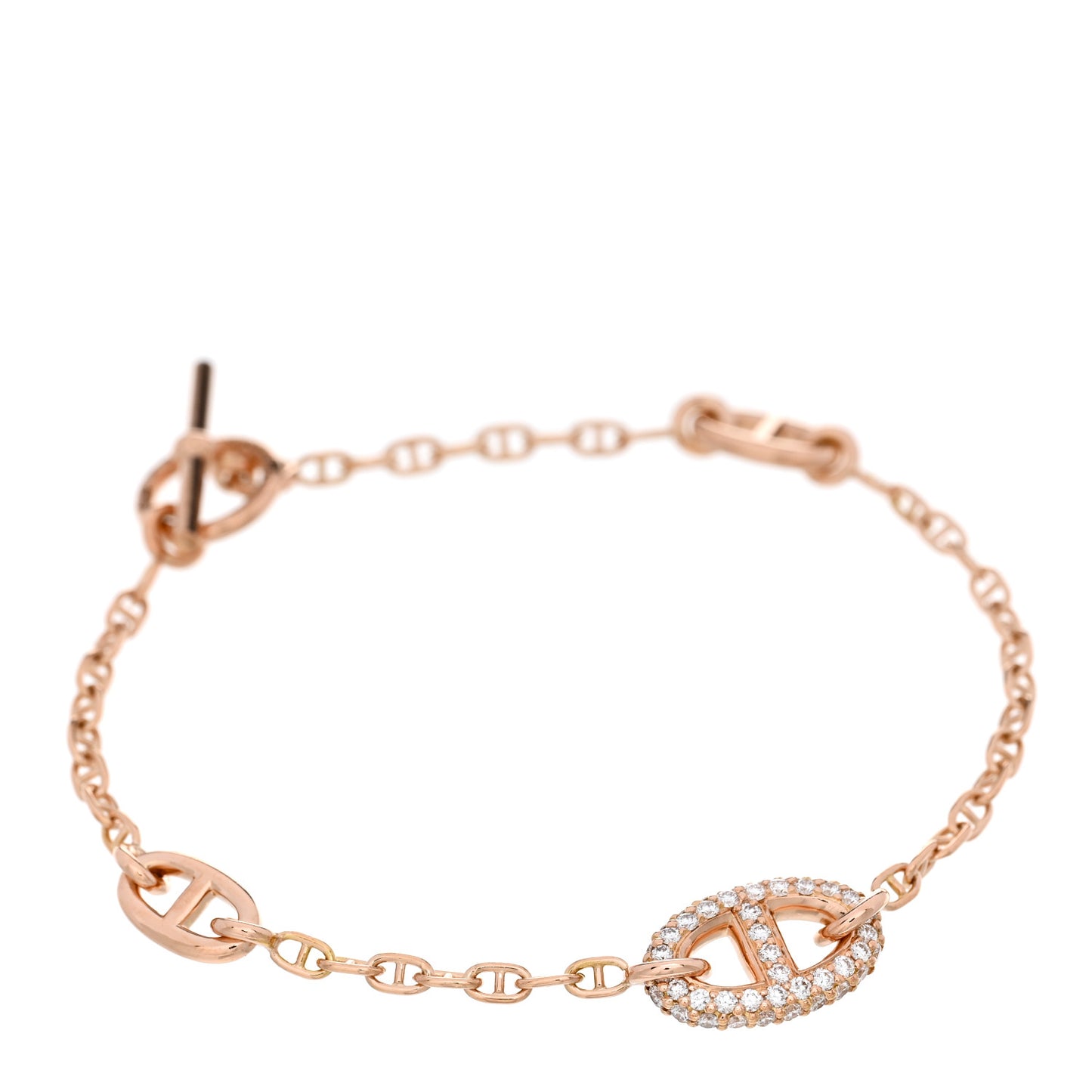 18K Rose Gold Diamond PM Farandole Bracelet SH