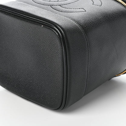 Chanel Caviar Vanity Cosmetic Case Black 9 of 9