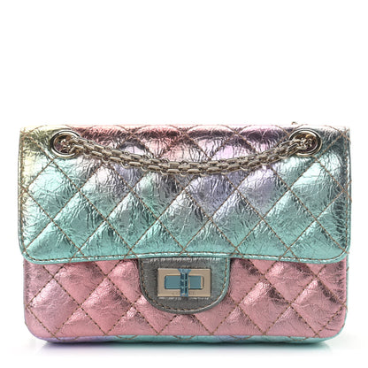 Chanel Metallic Goatskin Quilted Mini 2.55 Reissue Flap Multicolor 1 of 11