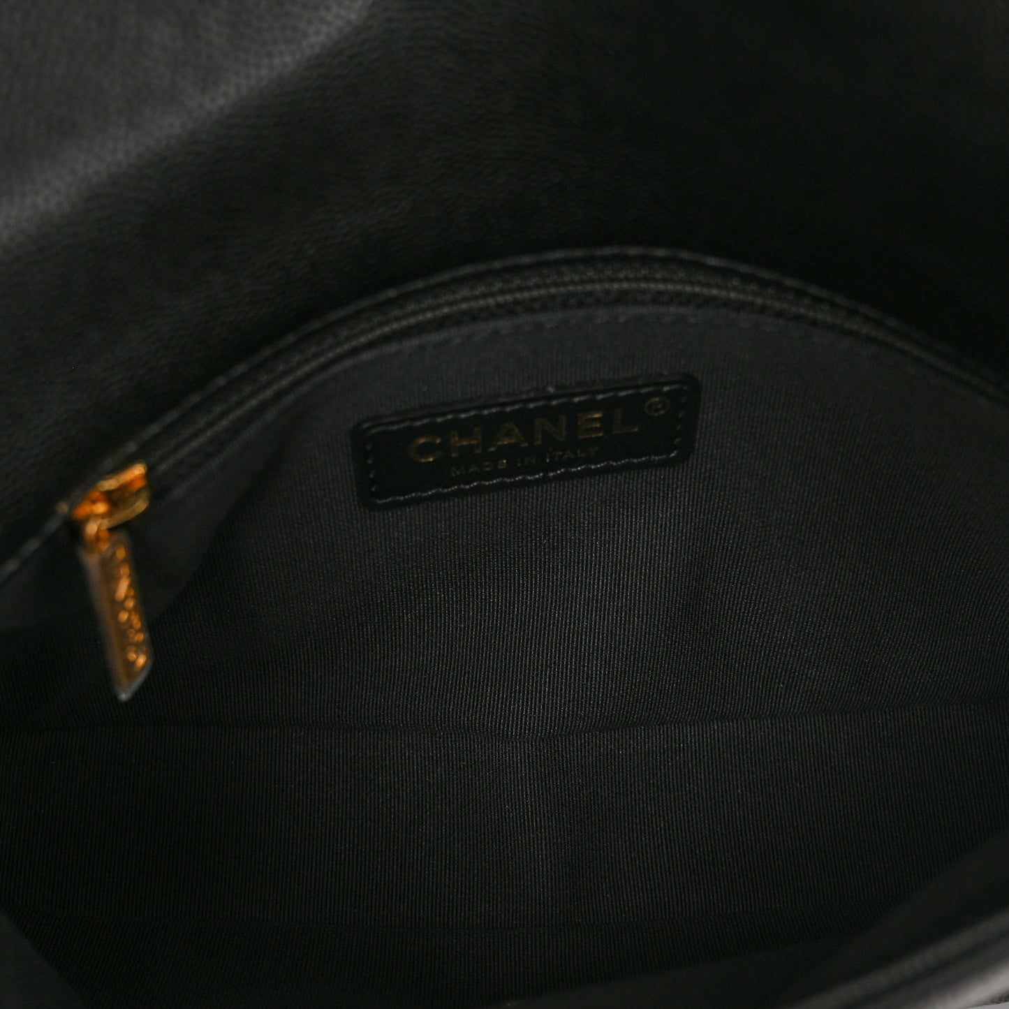 Caviar Quilted Mini CC You Flap Black