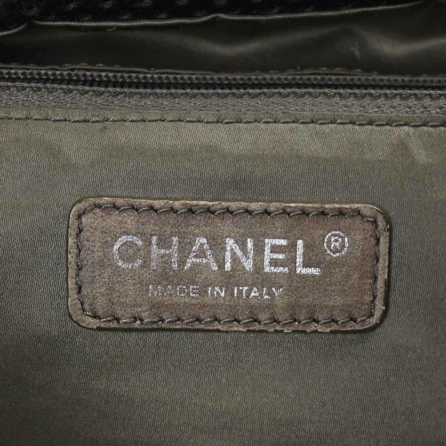 Chanel Metallic Calfskin Perforated Large Drill Accordion Flap Black 7 of 11