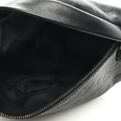 Louis Vuitton Calfskin Monogram Shadow Discovery Bumbag Black 5 of 8