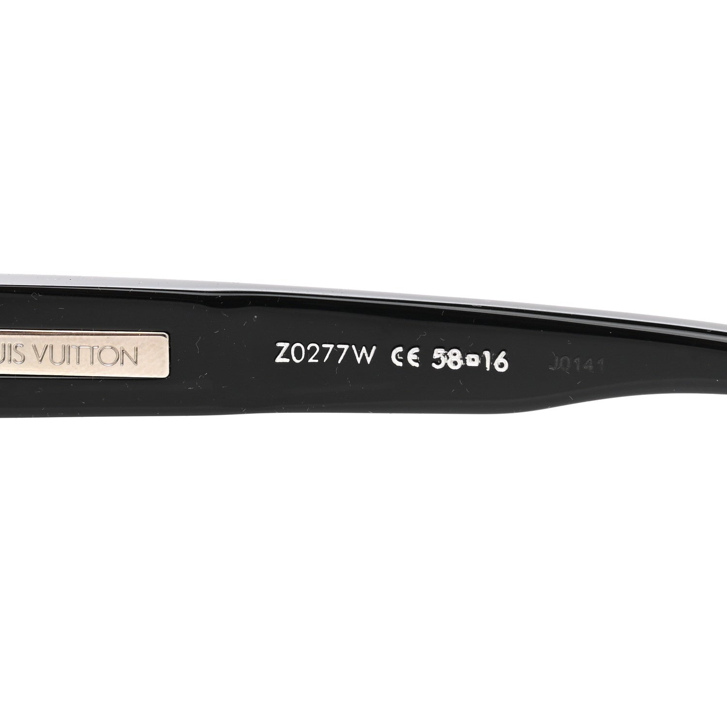 Louis Vuitton Acetate Damier Sunglasses Z0277W Black 6 of 7