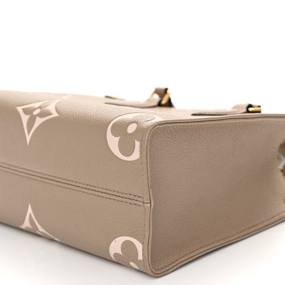 Louis Vuitton Empreinte Monogram Giant Onthego PM Tourterelle Creme 9 of 11