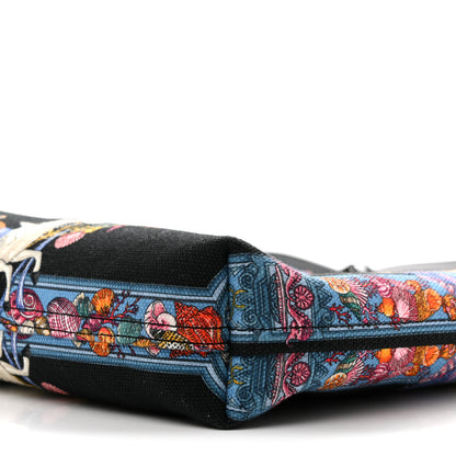 Versace Canvas Underwater Medusa Tote Black Multicolor 9 of 9