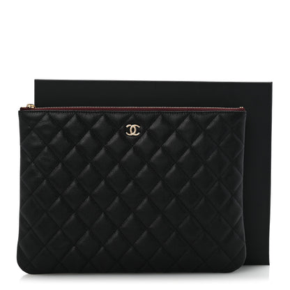Chanel Caviar Quilted Medium Cosmetic Case Black 9 of 9