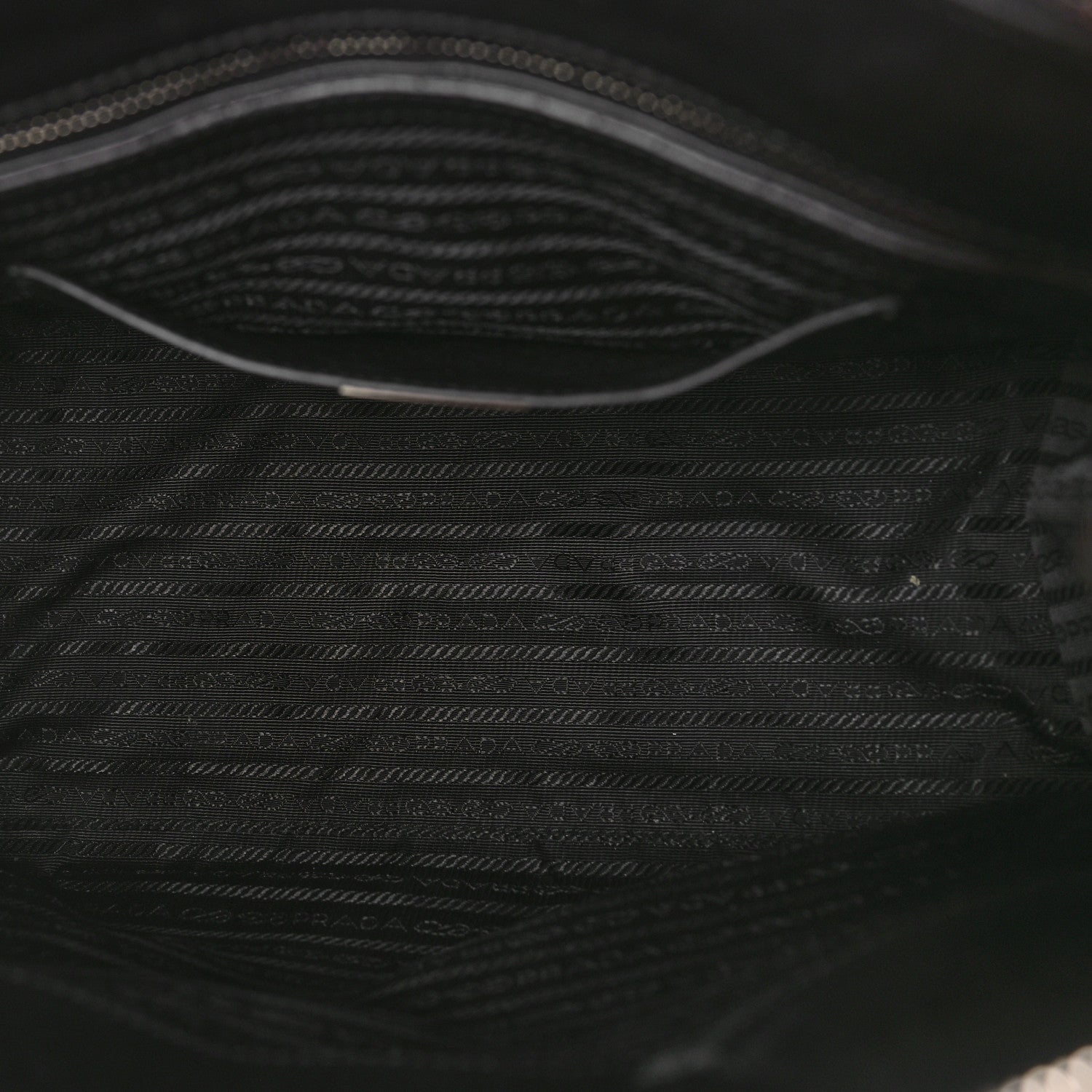 Prada Glace Calfskin Zip Tote Moro Black 5 of 12