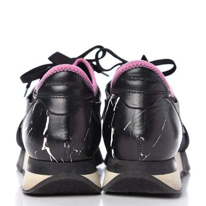 Balenciaga Calfskin Womens Race Runner Sneakers 36 Black Hardware Pink 6 of 8