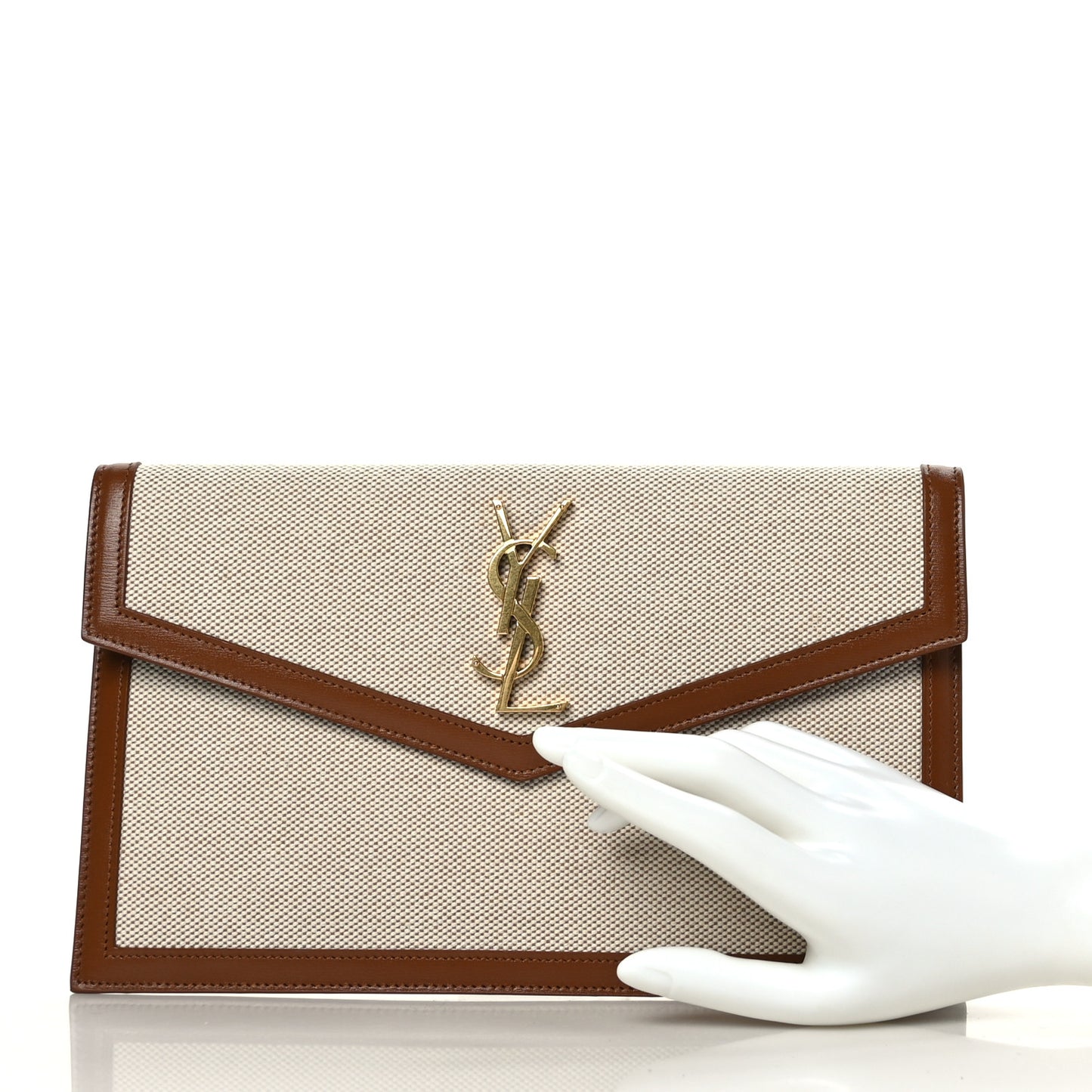 Canvas Uptown Pouch Natural Beige Brick
