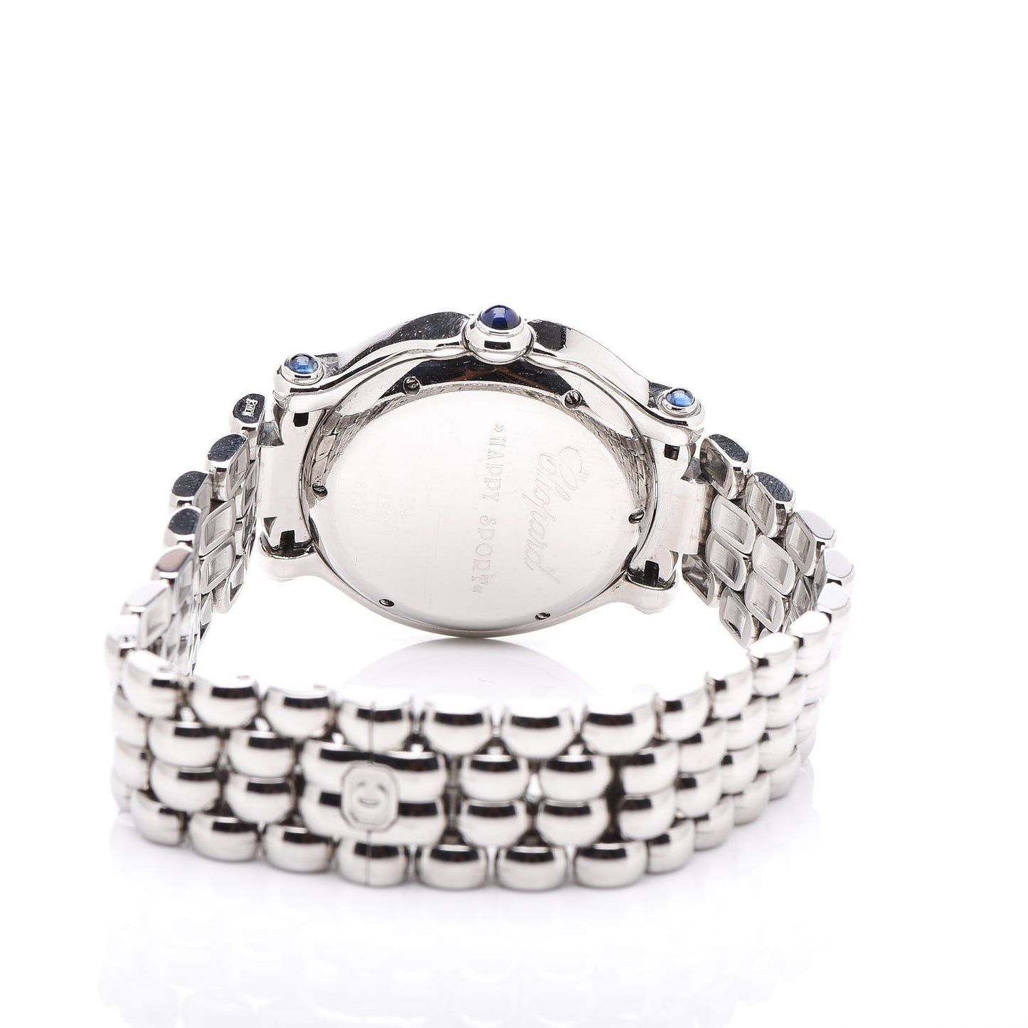 Stainless Steel Diamond Pave Bezel 32mm Happy Sport Quartz Watch