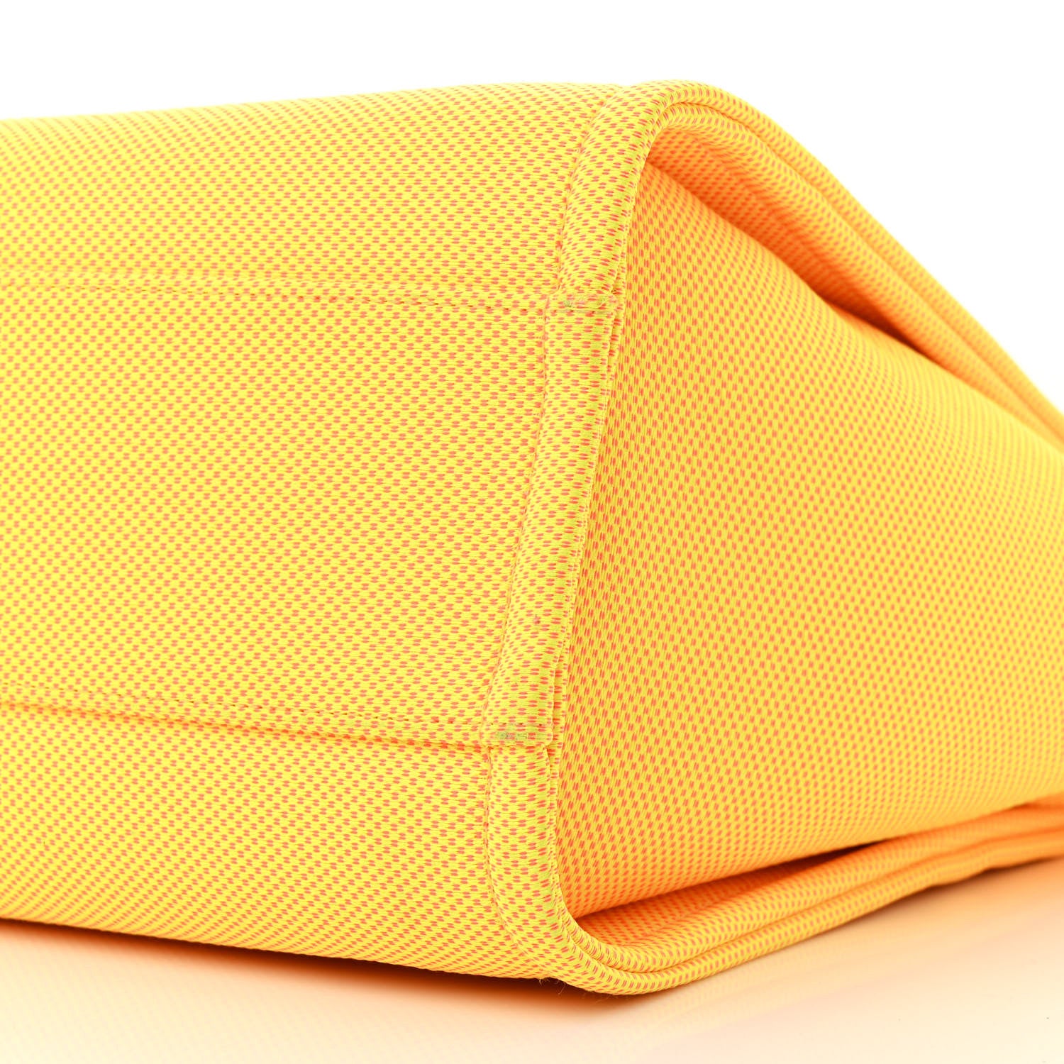 Chanel Mixed Fibers Small Deauville Tote Yellow Orange 10 of 11