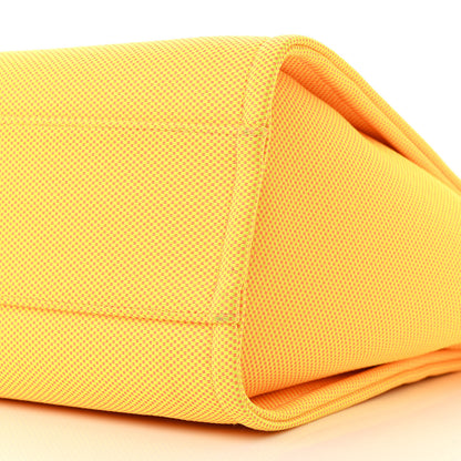 Chanel Mixed Fibers Small Deauville Tote Yellow Orange 10 of 11