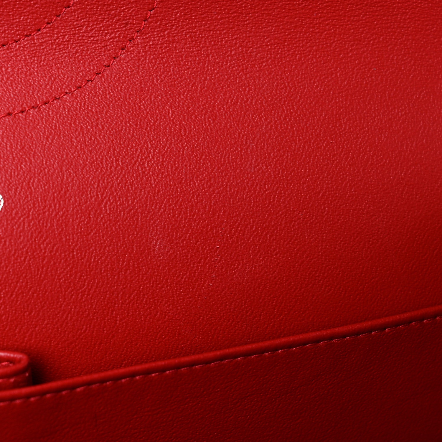 Chanel Lambskin Quilted Jumbo Double Flap Red 18 of 35