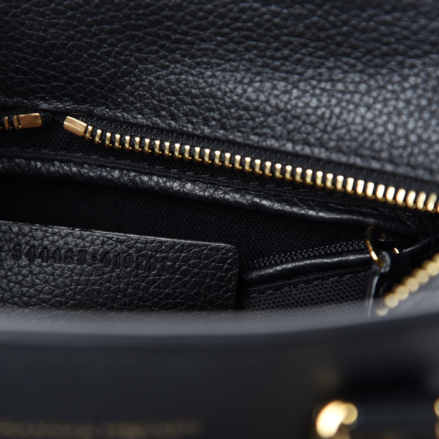 Alexander McQueen Pebbled Calfskin Mini Skull Padlock Zip Around Tote Black 9 of 10