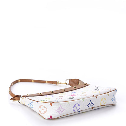 Louis Vuitton Monogram Multicolor Pochette Accessories White 4 of 9