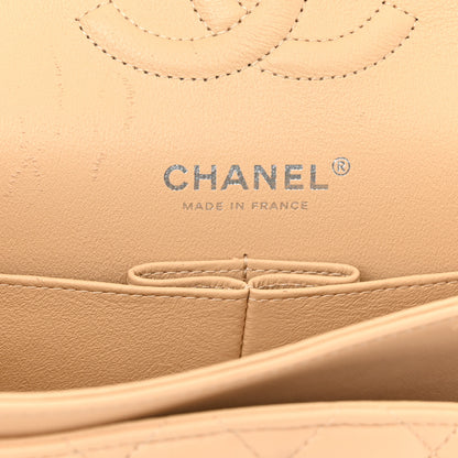 Chanel Lambskin Quilted Medium Double Flap Beige 6 of 11