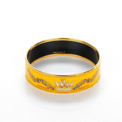 Hermes Enamel Printed Celestial Mythology Wide Bracelet 65 3 of 6