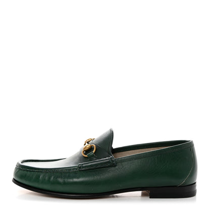 Gucci Calfskin Granada Kid Mens 1953 Horsebit Loafers 9 Vintage Green 1 of 7