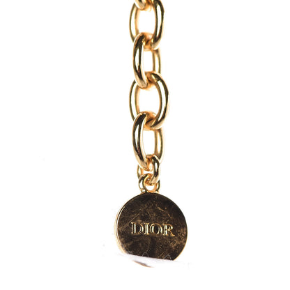 Christian Dior Metal Danseuse Etoile Chain Choker Necklace Gold 4 of 6