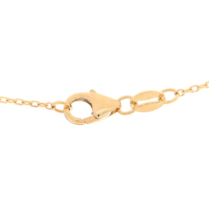 Foundrae 18K Yellow Gold Diamond True Love Reflection Initial L Drop Pendant Necklace 5 of 5