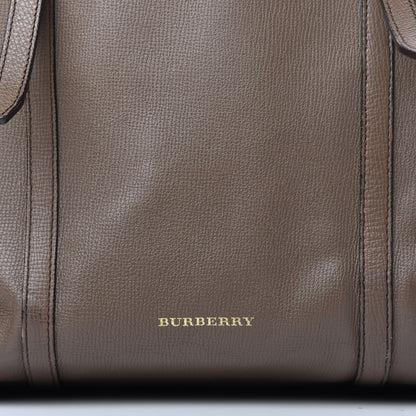 Burberry Grainy Calfskin House Check Mason Diaper Tote Tan 9 of 13