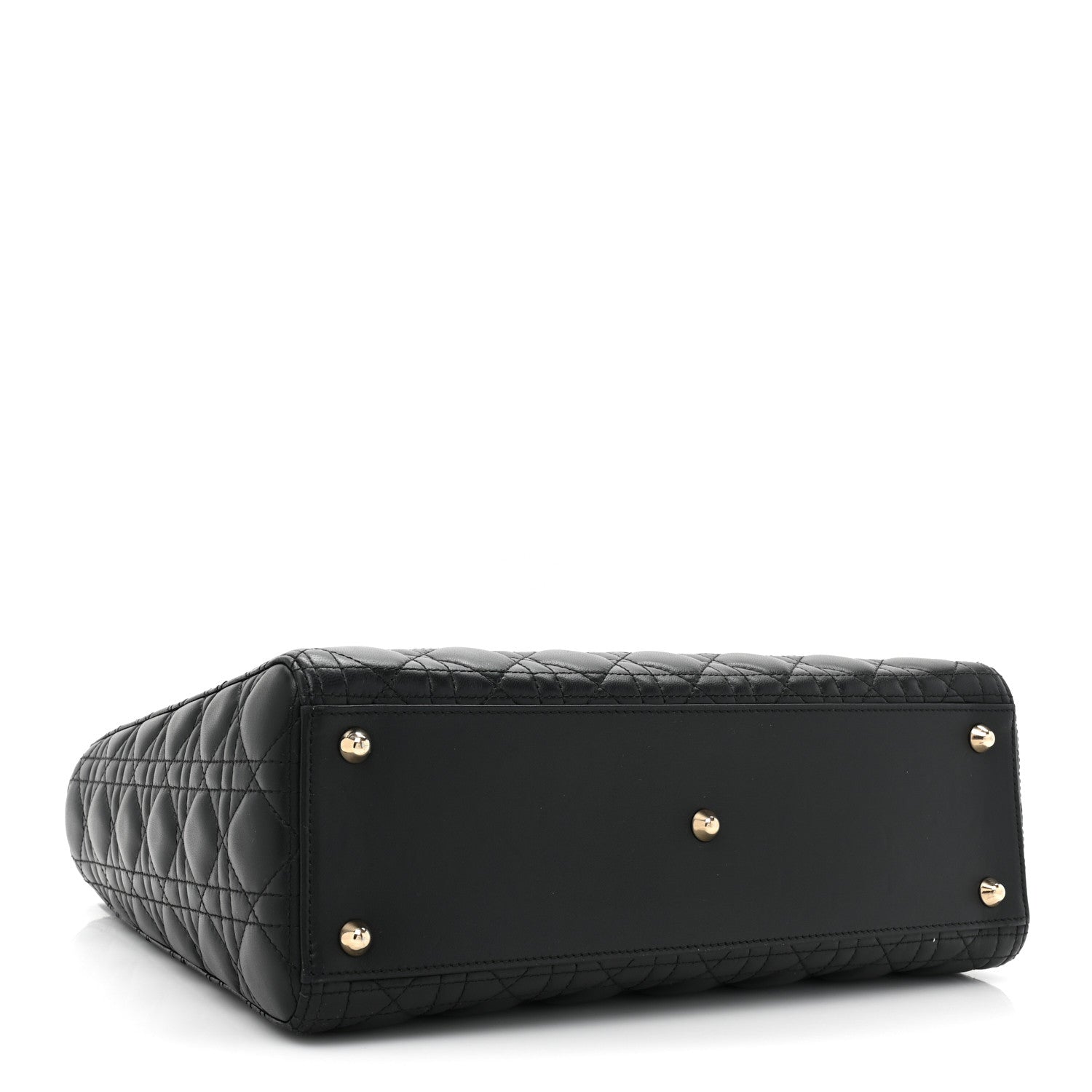 Christian Dior Lambskin Cannage Large Lady Dior Black 4 of 14