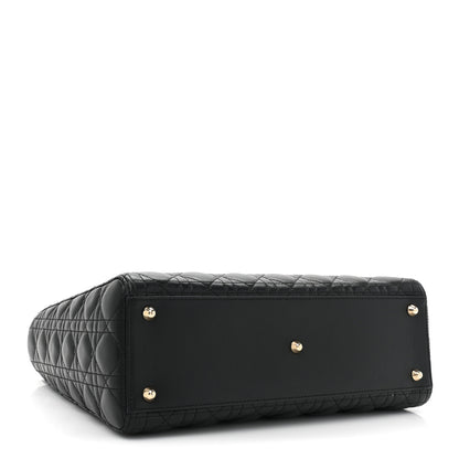 Christian Dior Lambskin Cannage Large Lady Dior Black 4 of 14