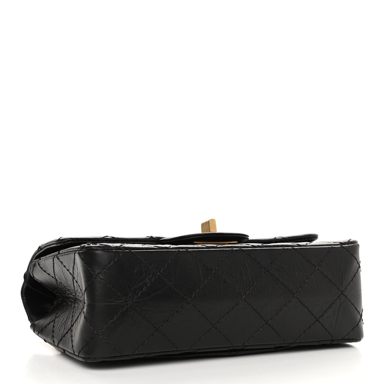 Chanel Aged Calfskin Quilted 2.55 Reissue Mini Flap Black 4 of 11