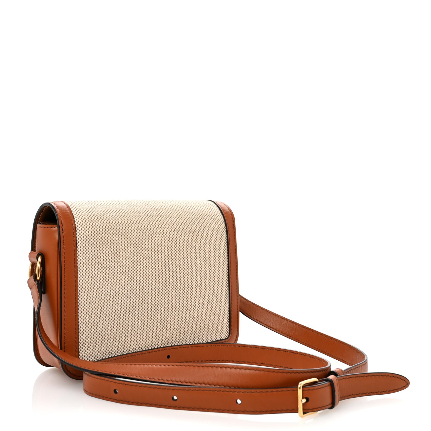 Textile Natural Calfskin Teen Triomphe White Tan