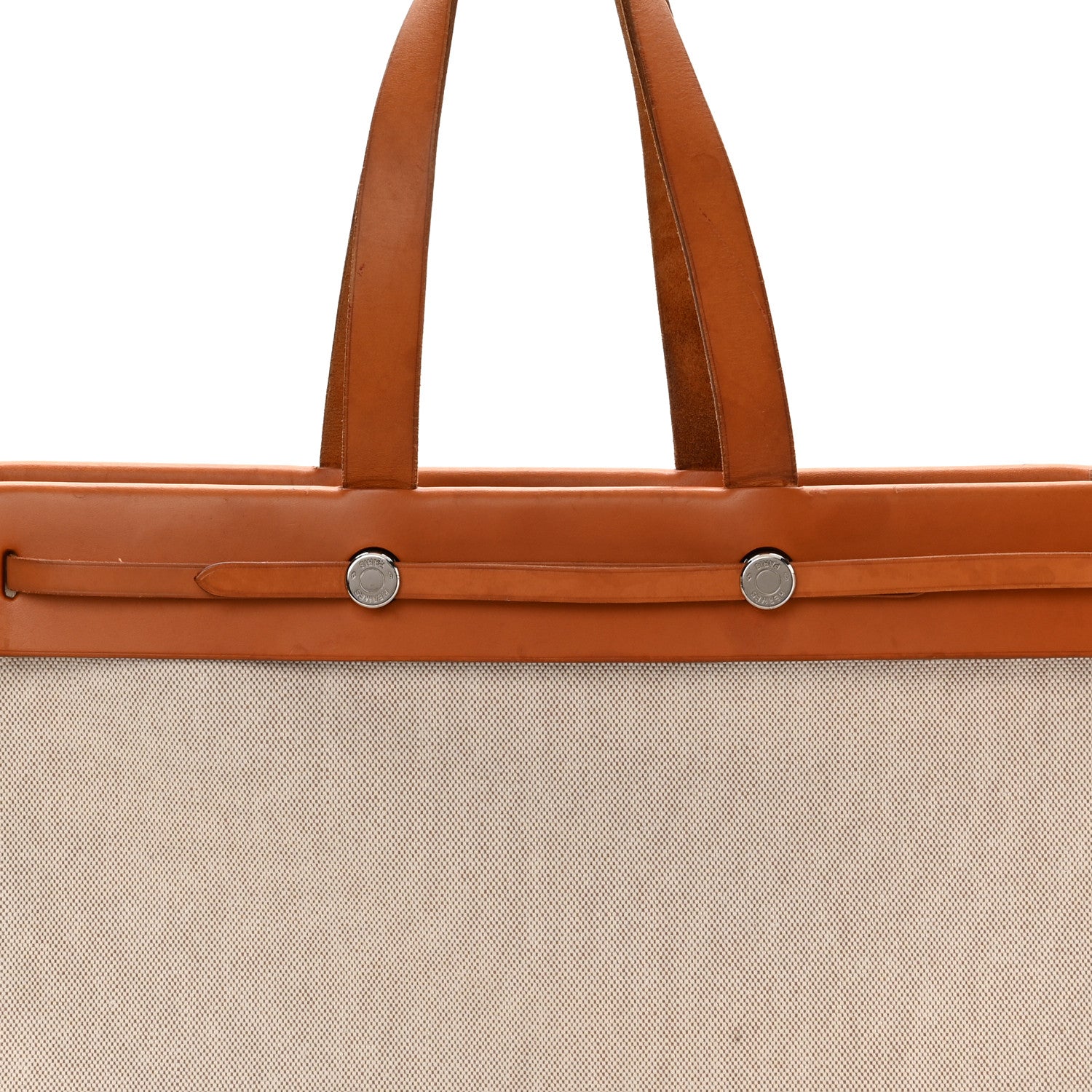 Hermes Toile Vache Hunter Herbag Cabas MM Natural 9 of 17