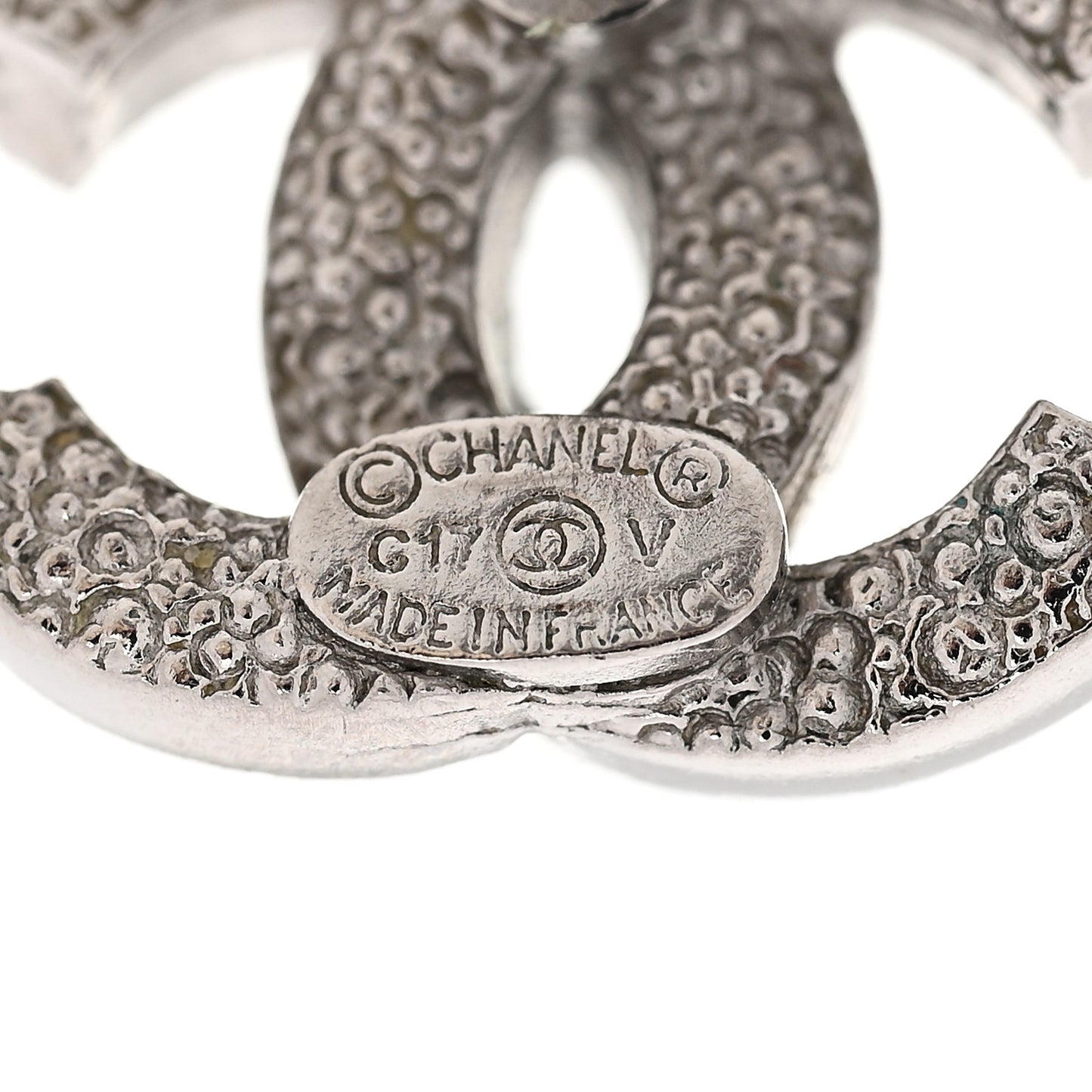 Crystal Mini Timeless CC Earrings Silver