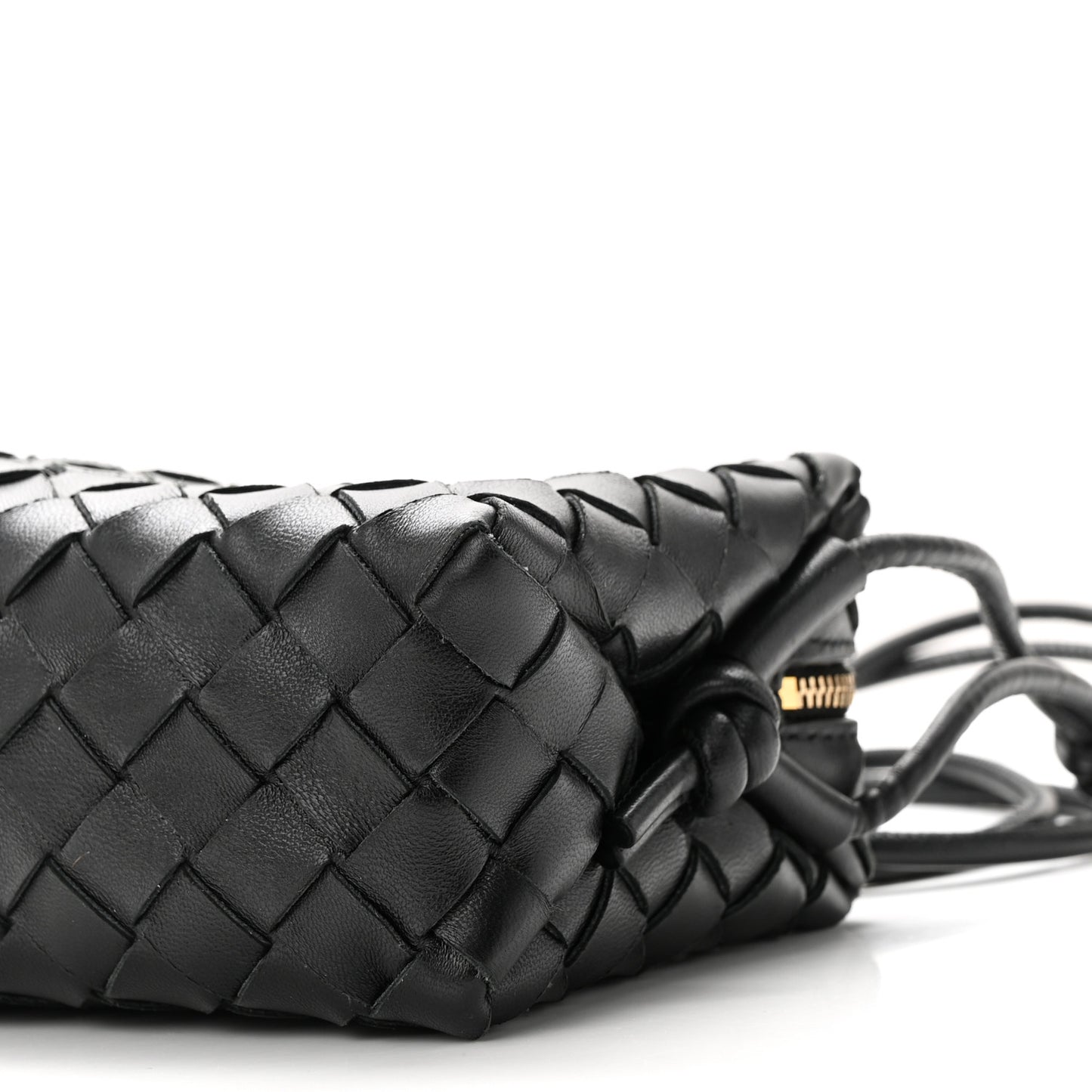 Nappa Intrecciato Mini Loop Camera Bag Black