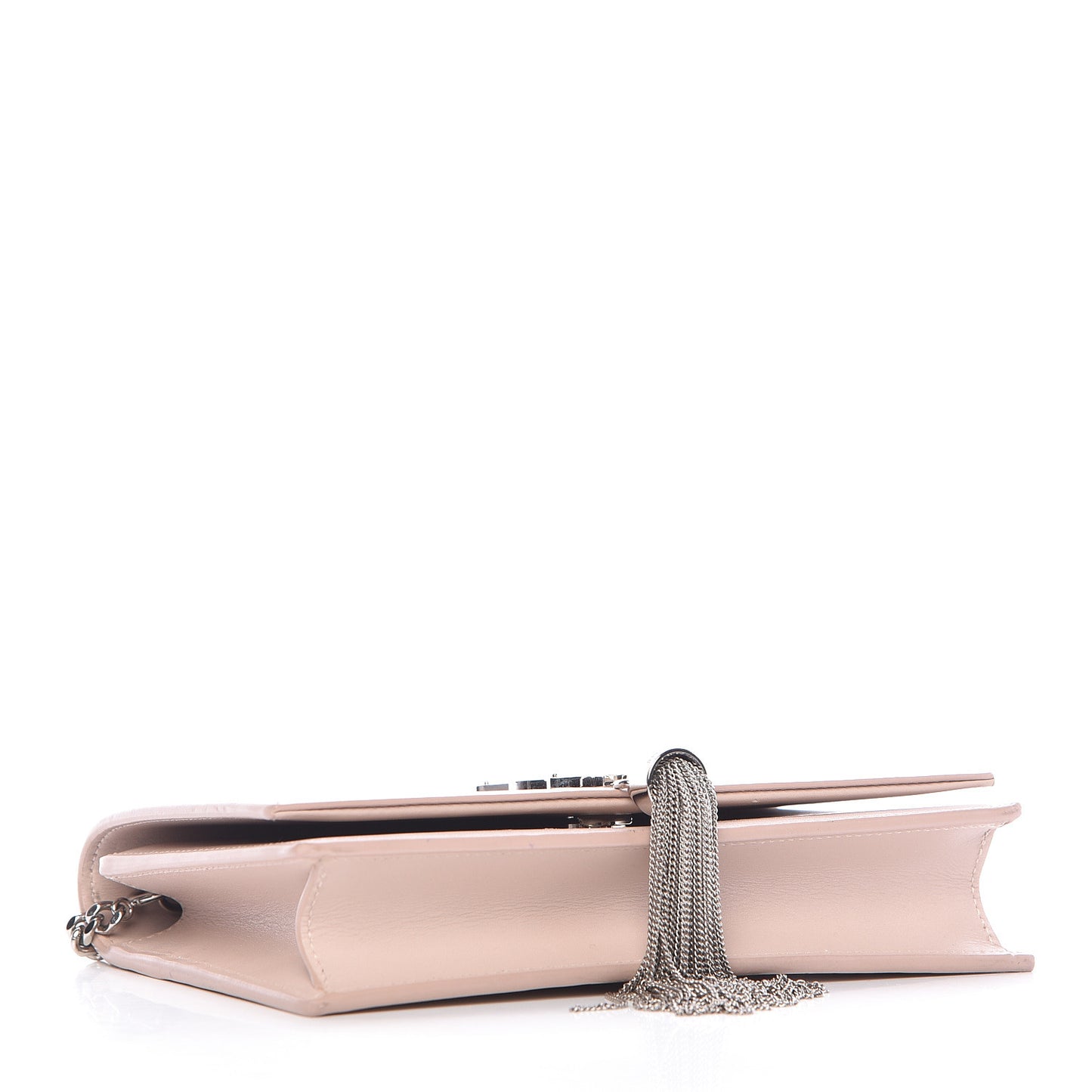Smooth Calfskin Classic Monogram Kate Tassel Chain Wallet Marble Pink