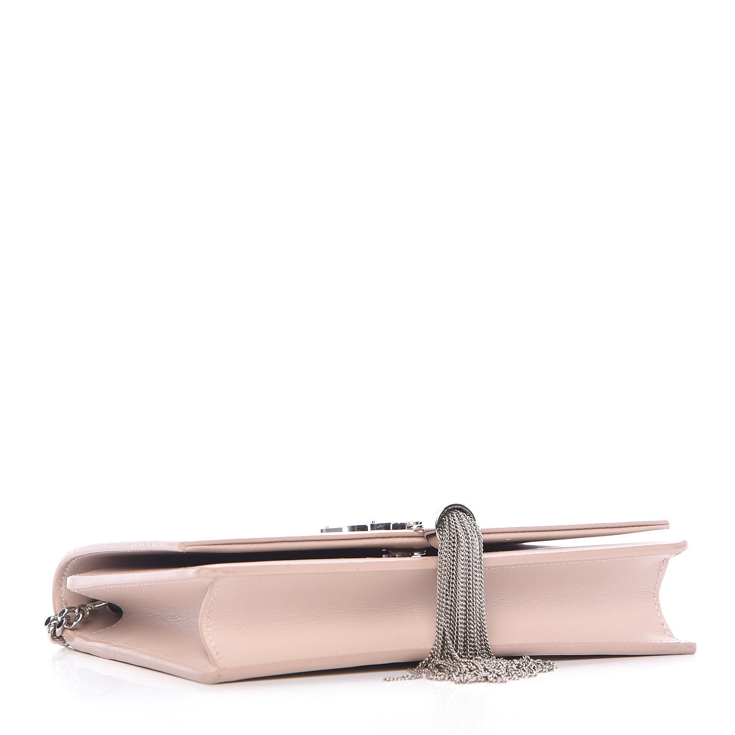 Saint Laurent Smooth Calfskin Classic Monogram Kate Tassel Chain Wallet Marble Pink 4 of 17