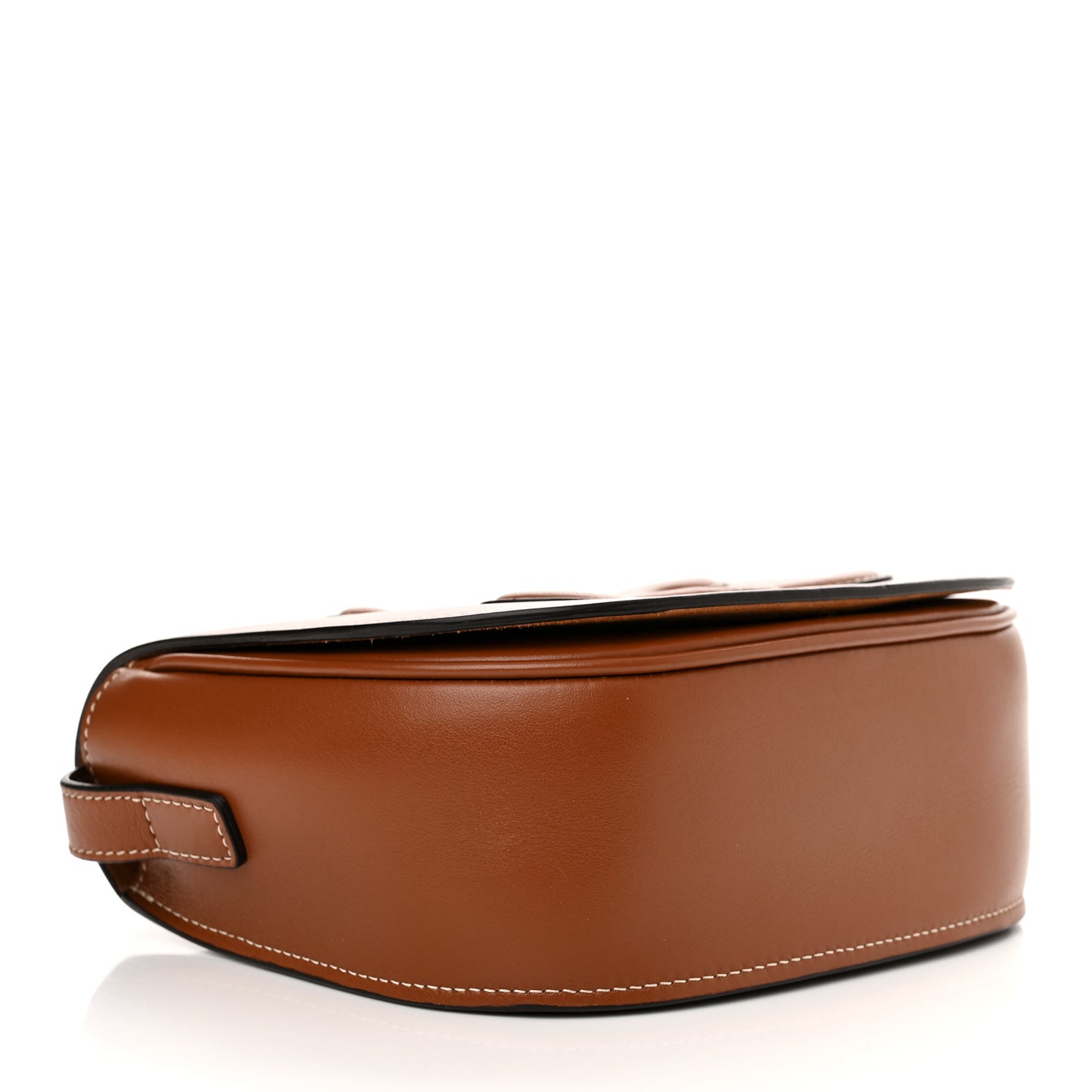 Smooth Calfskin Cuir Triomphe Folco Crossbody Bag Tan