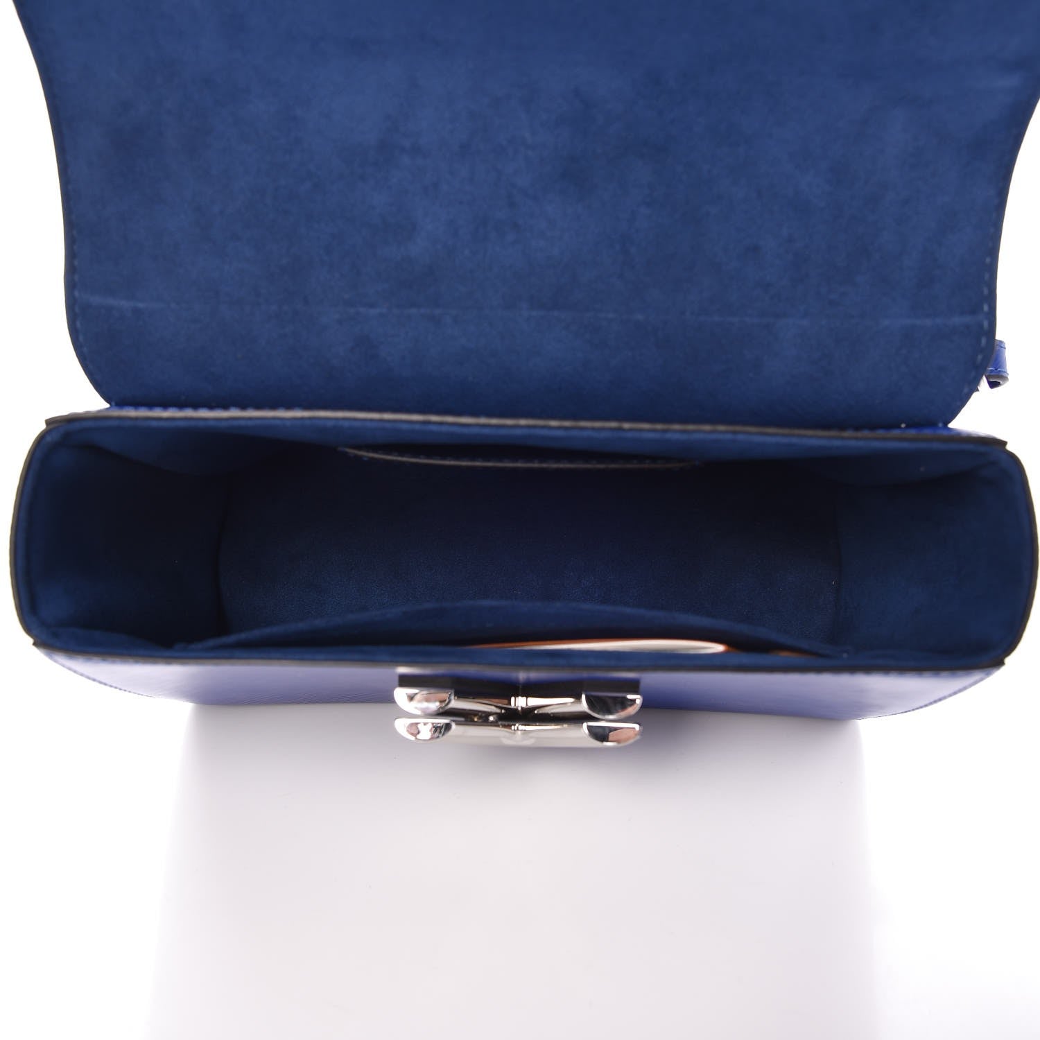 Louis Vuitton Epi Flamingo Twist Shoulder Bag MM Blue 7 of 9